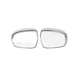 Für Juke 2019-2022 Styling Zubehör Rückspiegel Regen Augenbraue Rahmen Abdeckung Trim Auto Zubehör Kohlefaser Armaturenbrett Panel Cover(Silver 2pcs)