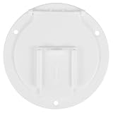 ifundom Robuste Rv Kabeldurchführung Weiß mit Schrauben Kabeldurchlass für Wohnmobil Elektrik Kabelmanagement Abdeckung Wohnmobil Zubehör für Sichere und Ordentliche Kabelaufbewahrung