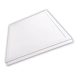 LUXULA 2x LED Panel 62x62cm Rasterleuchte - 36W 3600lm - 4000K Neutralweiß - flimmerfrei - mit Netzteil 230V - LED Deckenleuchte für Rasterdecke - Einlegeleuchte Büroleuchte Gewerbe