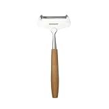 Fackelmann Eco Weichkäsehobel Natur, Käsehobel, Käseschneider, Buche, Edelstahl, 18 cm, 31037