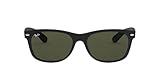 Ray-Ban Damen New Wayfarer Brillengestelle, Black Rubber, 55 mm EU
