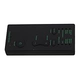 CAXUSD Soundkarten -Sprachwandler Tonwechsler stimmveränderndes Gerät Mini-Soundwechsler Werkzeug zum Ändern der Stimme Stimmverzerrer Sprachmodifikator Mini-Sprachwechsler Plastik Black