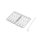 TOYANDONA 1 Stück zusammenklappbarer Grill falten tragbar klein Gestell Grillzubehör Mini-Grillwerkzeuge Grill für den Park Silver