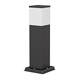 ledscom.de Pollerleuchte POLLY für außen, 35cm, schwarz, inkl. G9 Leuchtmittel, 596lm, weiß