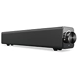 NIZUUONE BT Soundbar Lautsprecher, Tragbare 20W 3D Stereo Surround Sound TV Lautsprecher für Fernseher, Heimkino, Wohnzimmer und Schlafzimmer