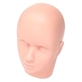 MERRYHAPY 2 Stück Wimpernverlängerung Übungskopf aus Silikon Realistisches Gesichtsmodell für Kosmetiker Medizinstudenten und Wimperntraining