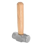 Sewroro Mini Holzhammer mit Oktagonalem Kopf Kurzer Ergonomischer Griff aus Massivholz Kompakter Schmiedehammer für Holzarbeiten Garten Bastelprojekte Tragbar für Bau und Mechanik