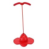 COSMEVIVI Sportzubehör Spielzeug Sprungbrett für Kinder flummies f�r Kinder hupfball für Kinder Children Toys Kinder Fitnessball Kinder spielsachen Springball mit Griff Übungsball rot