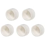 FangKingNo 5 Stück 3,8 cm weiße PVC-Rohrendkappen-Adapter, Rohrverschraubungen, Slip (Sockel) SCH40, einfach zu installieren und hochfest, für den privaten oder industriellen Gebrauch, Klempnerzubehör