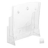 SOIMISS Transparenter Acryl Dokumentenhalter Lagig Tisch Prospekthalter Übersichtliche Aktenablage für Büro und Bank mit Flexiblem Freistehendem Design und Klarer Sicht Dokumente