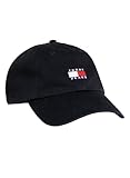 Tommy Hilfiger Herren TJM Heritage 6 Panel Cap Hut, Schwarz und silberfarben, Einheitsgre