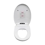 Elektrischer Smart WC Intelligenter Beheizter Toilettensitz 3 Spülmodi LED-Nachtlicht konzipiert Japanische Toilette mit Intelligentes Display und Fernbedienung Elektronisches Bidet Dusch WC Sitz