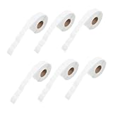 JEWEDECO 6 Rollen Rundes Aufkleber Kleine Farbige und Weiße Punkte Etiketten Selbstklebend mit Starker Haftung Beschreibbar für Büro Schule Zuhause und Lager Vielseitig Einsetzbar und