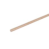 sourcing map 3 mm Durchmesser 250 mm Länge Massivkupfer Rundstab Drehbank Stangenmaterial für Heimwerker Handwerk CNC Schneiden