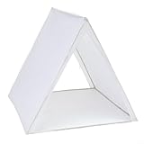 Oniissy Tipi-Zelt für Kinder, faltbar, Kinderspielhaus, weißes Segeltuchzelt für Jungen und Mädchen, zum Lesen, Zeichnen, Spielen, Ausruhen (weiß)