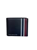 Tommy Hilfiger Corporate Flap Geldbeutel, Herren-Portemonnaie, Leder, Dunkelblau