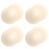 Gmumu 4 Paar Nipple Covers, Nippelpads Ultra Dünne Damen Nippel Covers Wiederverwendbar und Selbstklebende aus Silikon Aufkleber Nippelabdeckungen, 8cm