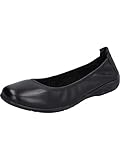 Josef Seibel Damen Klassische Ballerinas Fenja 01,Weite G (Normal),Freizeitschuhe,sportlich,Ballerinen,Pumps,Slipper,Black-Black,39 EU