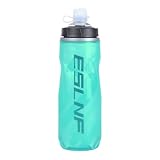 Fahrrad-Wasserflasche, 610 ml, leuchtende Wasserflasche, Outdoor-Reise-Wasserflasche, leichte Wasserflasche, auslaufsicher, motivierende Wasserflasche, Sport-Wasser-Trinkflasche für Fitness, Camping