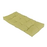 Wasserdichtes Outdoor-Bankkissen, 8 cm dick, rutschfestes Sitzkissen für Gartenmöbel, Terrasse und Veranda, Schaukel, Grün, 140 x 50 x 8 cm, perfekt für Komfort und Stil