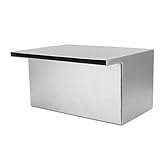 EMUKOEP Pool-Wasservorhang, Gartenwandbrunnen aus Edelstahl 304, Wasserfälle, Wassertropfen, G1 1/2 Innengewinde