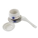 VALICLUD Bunte Japanische Keramik Dämpfschale mit Deckel Hitzebeständig Mikrowellengeeignet Vielseitige Schüssel zum Dämpfen von Eiern und Suppen Spülmaschinenfest Küchenzubehör