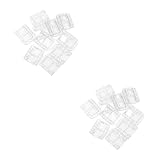 ULTECHNOVO 20 Sets Transparentes Schloss Mini Überfalle Klares Schloss Überfalle Schloss Überfalle Schnalle Transparent Sicherheits Überfalle Mini Riegelschloss Klares Schloss