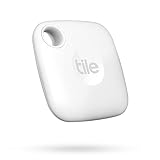 Tile Mate (2022) Bluetooth Schlüsselfinder, 1er Pack, 60m Reichweite, inkl. Community Suchfunktion, iOS und Android App, kompatibel mit Alexa und Google Home, Weiß