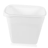 TOYANDONA Schlanker Weißer Küchen mülleimer ohne Deckel Schmaler Abfalleimer für Enge Ecken Multifunktionaler Büro Haushalts abfallbehälter Platzsparend und Einfach zu Reinigen