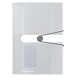 herlitz easy orga to go Fächermappe mit 12 dehnbaren Fächern, transparent, farblos
