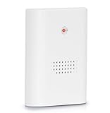 Heidemann Funkempfänger HX One (ohne Sender, Reichweite ca. 100 m, Lautstärke 82 dB, Farbe reinweiß, Türklingel, Gong) 70860, Weiß