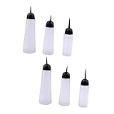 OFFIGAM 6Stücke Friseursalon Reinigungsflasche Kalibrierkurvenflasche für Haarfärbung und Pflege für Salon und Heimgebrauch Langlebige und Sichere