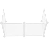 Tofficu Kunststoff Schreibtisch Trennwand 60x30x30cm Transparenter Spuckschutz Niesschutz Abnehmbare Schutzbarriere für Büro und Schule