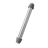 SageFurned Nudelholz aus Edelstahl mit verstellbaren Dickenringen für Pizza, Pasta und Keksteig, antihaftbeschichtet und leicht zu reinigen, Grau