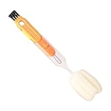 Deckelreinigungsbürste,Flaschenbürste zum Reinigen | 5-Fach Deckelbürste mit Langem Griff für Küchen Kaffeemaschine Haushalt Badezimmer