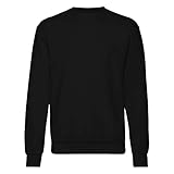 Fruit of the Loom Herren 62-202-0 Sweatshirt, Schwarz, XL