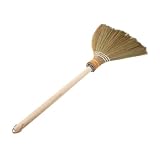 HIAKDOFT Traditioneller Strohbesen mit Langem Holzgriff Handgefertigter Reisigbesen für Effektive Bodenreinigung im Innen und Außenbereich Leicht und Langlebig