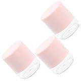 JOINPAYA 3 Stück Nachfüllbare Puderdose Kunststoff Rosa mit Puderquaste 5g Behälter für Losen Körperpuder Reise und Tägliche Anwendung