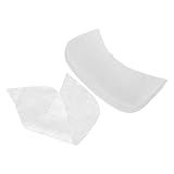 GANAZONO 100 Stück Natürliche Seiden Halsmaske Anti falten Feuchtigkeitsspendendes Patch zur Hals Dekolleté pflege Hautstraffendes Langlebiges und Hautfreundliches Pflegewerkzeug Weiß