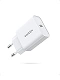 UGREEN USB C Ladegerät, USB-C Netzteil, 20W Schnellladegerät für iPhone 15, 15 Pro, 15 Pro Max, 14, 14 Pro, 13, 12, 11, iPad, Galaxy S24, S23, Pixel, pd 3.0 Charger Adapter USB c Stecker (weiß)