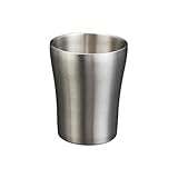 Dasbsug Wasserbecher, 304 Edelstahl, doppelwandig, stapelbar, geeignet für Zuhause, Camping, Büro, silberfarben/goldfarben, isolierte Trinkgläser