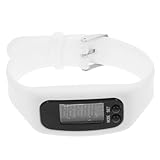 ibasenice LED Multifunktions Schrittzähler Sportuhr mit Kalorienüberwachung Elektronische Uhr für Herren und Damen Weiß für Fitness und