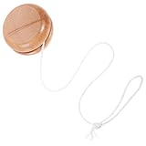 Gatuida Holz yo yo für Draußen Unisex Fördert Finger Handgelenkbeweglichkeit Einfaches Design für Ab Jahren Verbessert Hand Auge koordination und Bietet Herausfordernden Spielspaß