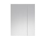 trendteam smart living - Spiegelschrank Badezimmerspiegel - Bad - Amanda - Aufbaumaß (BxHxT) 60 x 77 x 17 cm - Farbe Weiß - 139340901