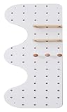 Werkzeugwand Set An Der Wand Montiertes, Perforiertes Massivholzbrett, Stecktafel-Kombinationswand-Organizer-Set For Schlafzimmer, Arbeitszimmer, Büro, Badezimmer, Wandaufbewahrungsplatte ( Color : Wh