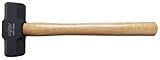 Boxer® Vorschlaghammer 1500 g mit Holzstiel – Kompakter Mauerhammer mit Vierkant-Kopf und schwarzer Beschichtung – 37 cm – Profiqualität