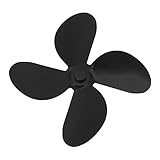 ULTECHNOVO Ersatzlüfter Aus Aluminiumlegierung Für Kamin 4 Lüfter Metall Wärmebetriebenes Zubehör