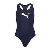 PUMA Mädchen Swimsuit Badebekleidung, Navy, 164 EU