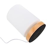 VILLCASE LED Nachttischlampe aus Holz Warmes Licht Touch dimmer Stufenlos Kompakte Tischleuchte für Schlafzimmer Babyzimmer Atmosphäre Lampe
