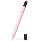 AKABEILA iPencil Hülle Kompatibel mit Apple Pencil 2nd Gen, Ultra Light Silikon Pen Skin Cover mit 2 Federabdeckungen Schutzhülle Skin Case Rutschfest Glatter Griff Halter Retro Sakura Pulver